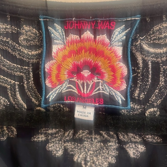 Johnny Was Embroidered Top M - Picture 6 of 10